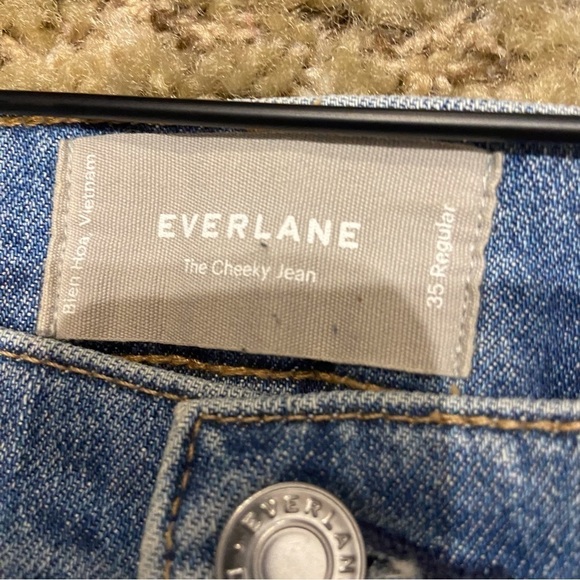 Everlane Size 35 High Rise The Cheeky Jean Lightwash - Picture 4 of 8
